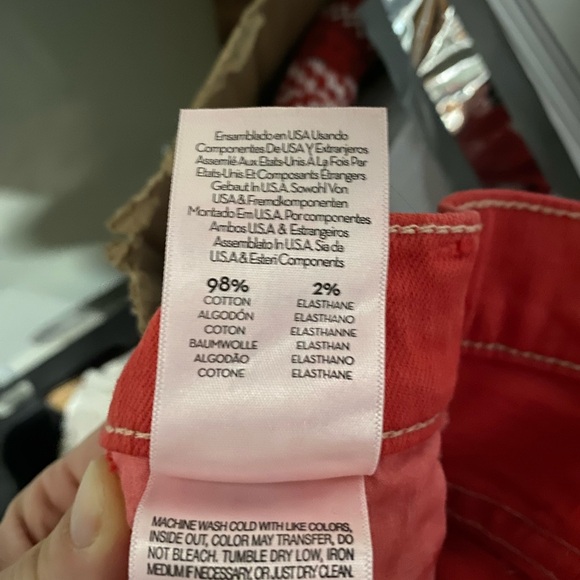 Brand new mother jeans red size 24 - Picture 5 of 5